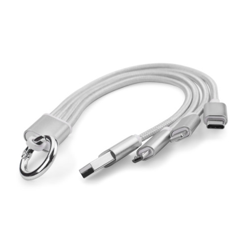 Kabel USB 3 w 1 TAUS Srebrny 09106-00 (1)