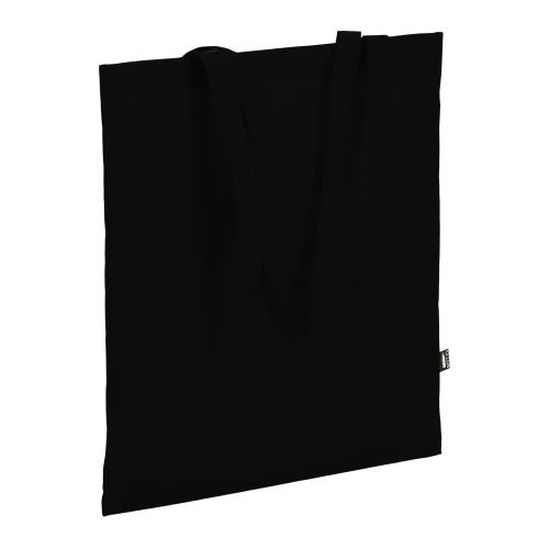 R-PET Torba transportowa z długimi uchwytami z włókniny 38 x 42 cm 75 g/m² Czarny LT91328-N0002 (2)