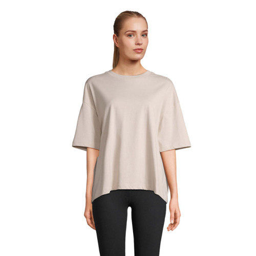 BOXY WOMEN T-SHIRT OVERSIZE Linen Twin S03807-LN-XS 