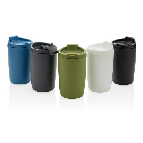 Kubek podróżny 300 ml z PP z recyklingu Czarny P433.081 (4)
