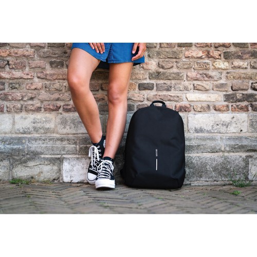 Bobby Soft, plecak na laptopa 15,6", chroniący przed kieszonkowcami, wykonany z RPET czarny V0998-03 (18)