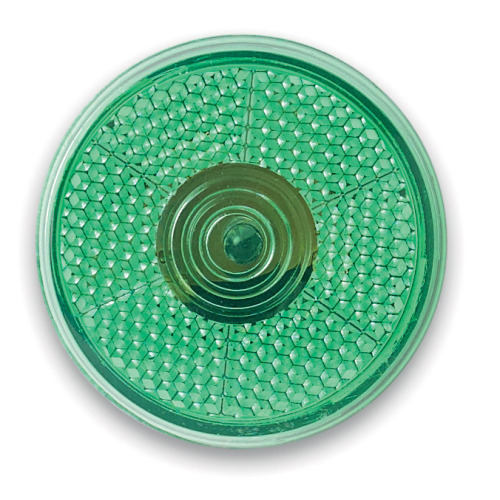 Okrągła migająca lampka LED Zielony MO8516-09 