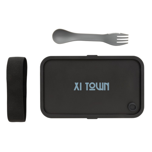 Pudełko śniadaniowe 1,2 L RPP, łyżkowidelec Szary P269.052 (6)