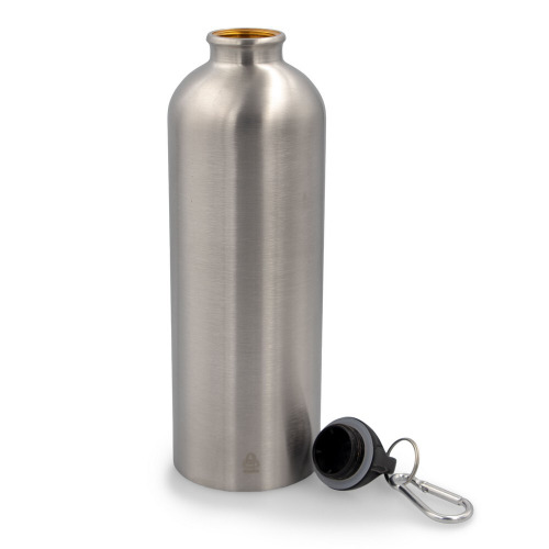 Butelka sportowa 750 ml z karabińczykiem | Laveriano Srebrny VA918-32 (1)