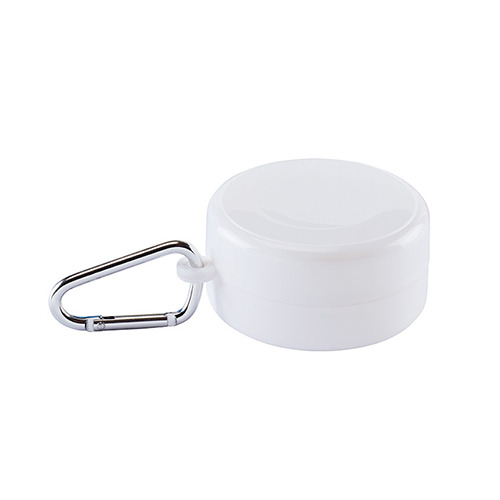 Składany kubek 200 ml z pojemniczkiem na tabletki / Foldcup Biały IP26027900 