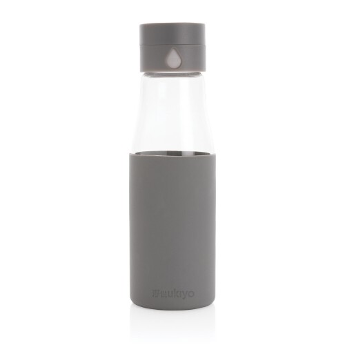Butelka monitorująca ilość wypitej wody 650 ml Ukiyo szary P436.722 (1)