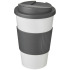 Americano® 350 ml tumbler with grip & spill-proof lid Biały 21069610  thumbnail