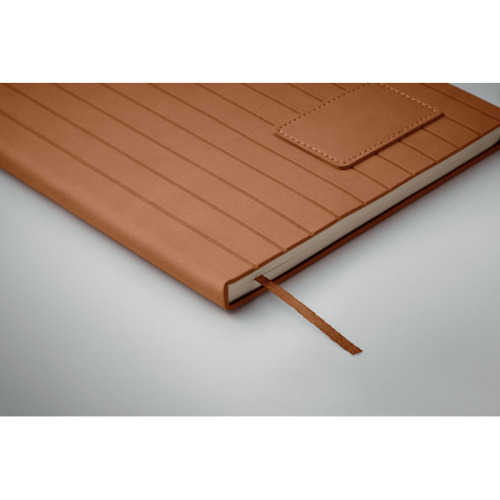 Notatnik A5 z dymionego PU Brazowy MO2663-01 (5)
