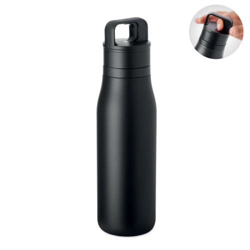 Butelka dwuścienna 500 ml Czarny MO3176-03 