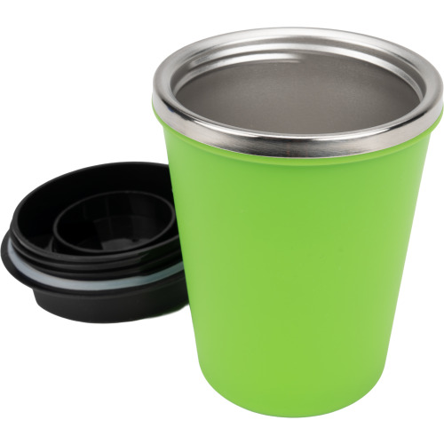 Kubek termiczny 350 ml z powłoką z recyklingu METODY Jasnozielony 8496229 (2)