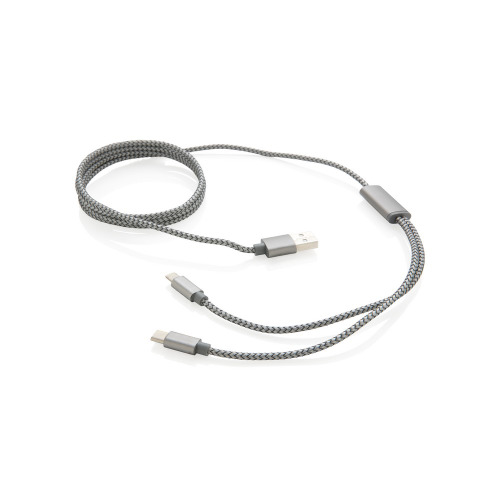 Kabel do ładowania 3 w 1 Szary P302.232 