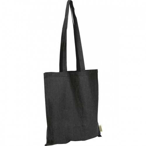 Torba bawełniana z długimi uszami 180g/m2 z materiałów z recyklingu GLEN Czarny 6469803 