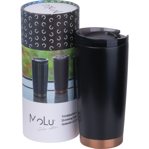 Kubek termiczny La Louviere MoLu 600 ml Czarny 535003 