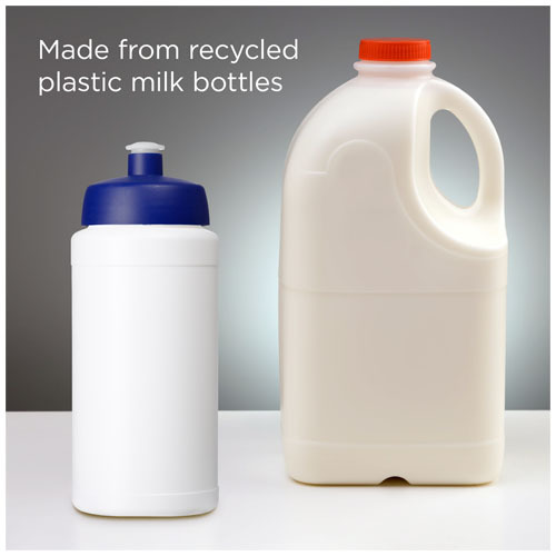 Baseline 500 ml butelka sportowa z recyklingu Biały 21044495 (4)
