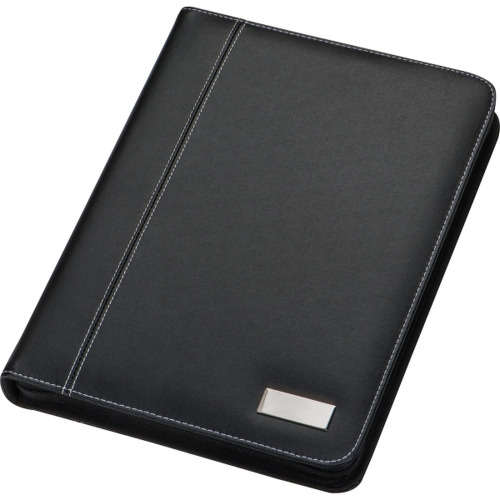 Folder A4 z notatnikiem w linie i kieszenią na tablet ISAIAH Czarny 2063603 (3)
