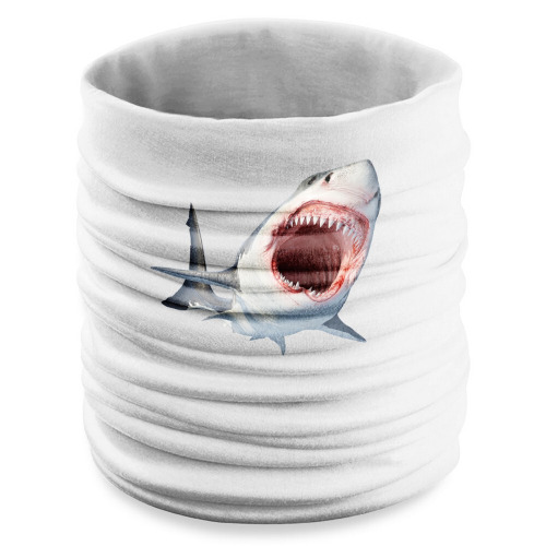 Osłona na twarz i szyję, komin Biały V9785-02 (1)