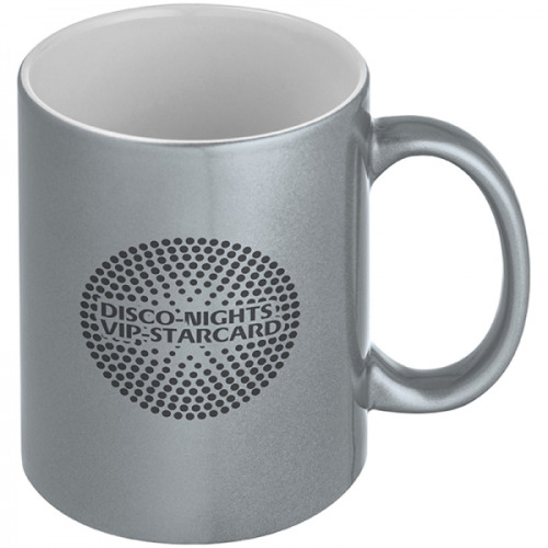 Kubek ceramiczny do sublimacji ALHAMBRA 300 ml Srebrny 017197 (4)