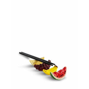 FRUITS UCHWYTY NA PAŁECZKI 4-SZT., ŻÓŁTY/FIOLETOWY/CZERWONY
