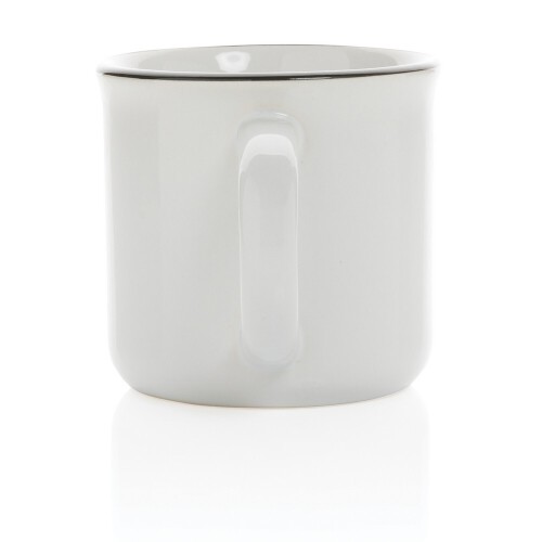 Kubek ceramiczny 280 ml biały, biały P434.033 (2)