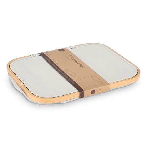Składany kosz InSideOut z pokrywą Sogne 40,5 x 33 x 42cm rPET Ecru LT57105-N0054 (3)