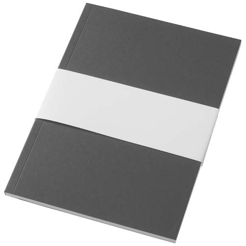 Notatnik A5 Novella Austen z miękką okładką z materiału z recyklingu, 50 kartek Ciemnografitowy 21024990 (5)