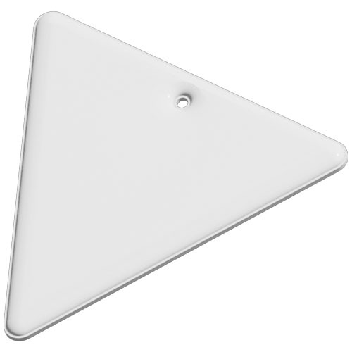 RFX™ reflective odblaskowa zawieszka z TPU, odwrócony trójkąt Biały 1PR11501 (2)