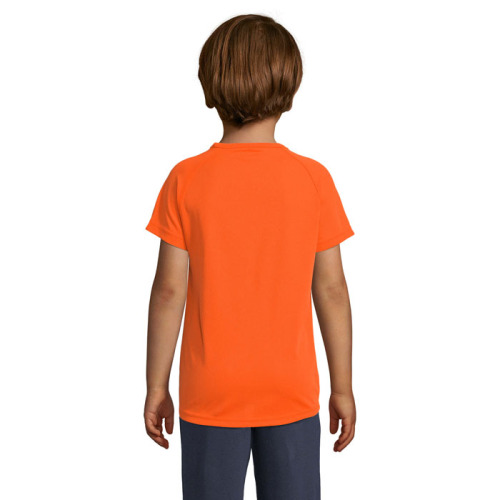 SPORTY Dziecięcy T-Shirt Neonowy pomarańczowy S01166-NO-3XL (1)