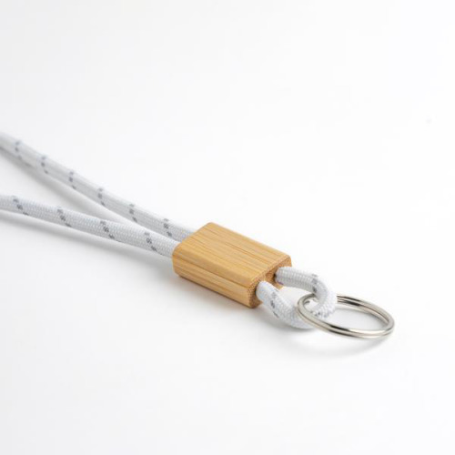 Brelok z bambusowym detalem / Vimeiro Czerwony IP14086652 (3)