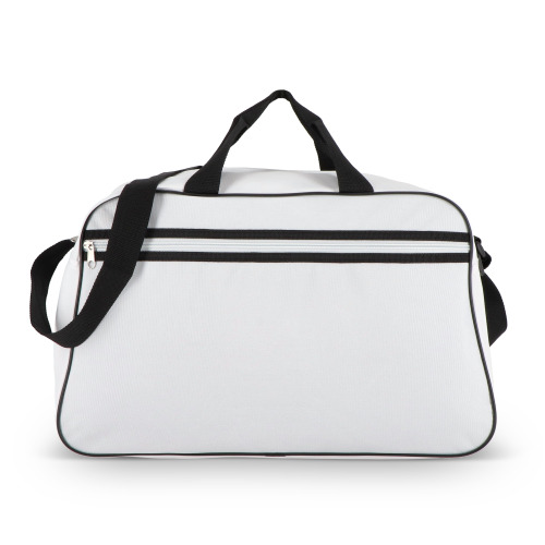 Torba sportowo-podróżna R-PET 600D 48 x 25 x 28 cm 30 l Biały / czarny LT95366-N0102 (4)