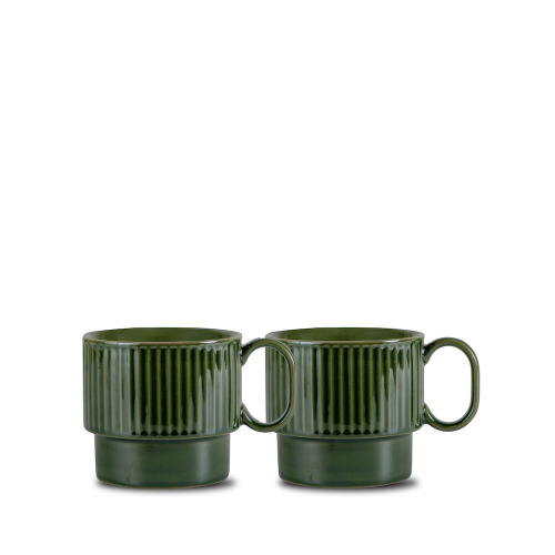 Kubek do herbaty COFFEE & MORE 2-szt, zielony Zielony 5018448- 