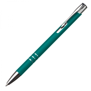 Długopis metalowy soft touch NEW JERSEY zielony