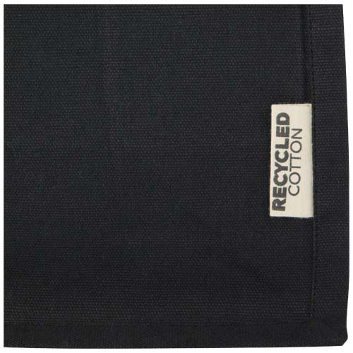 Odessa mini torba na zakupy z dnem wykonana bawełny z recyklingu z certyfikatem GRS o gramaturze 220 g/m² i pojemności 9 l Czarny 12078790 (4)