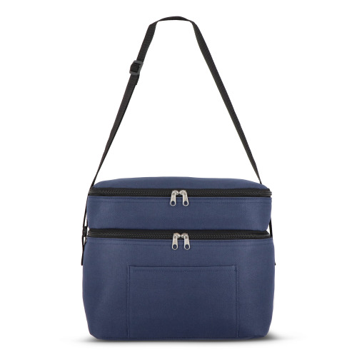 R-PET 600D Dwukomorowa torba chłodząca 30 x 20 x 24 cm 12L Ciemnoniebieski LT95393-N0010 (1)