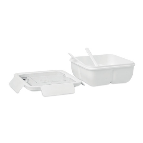 Lunchbox ze sztućcami 600ml Biały MO6275-06 (3)