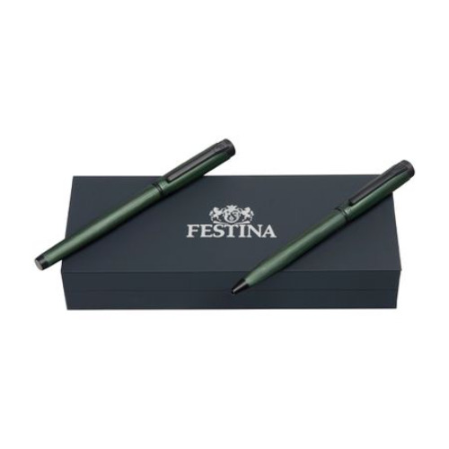 Zestaw upominkowy Festina długopis i pióro kulkowe FSR5414T + FSR5415T Ciemnozielony FPBR541T 