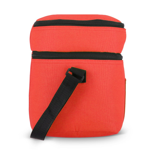 R-PET 600D Dwukomorowa torba chłodząca 30 x 20 x 24 cm 12L Czerwony LT95393-N0021 (7)