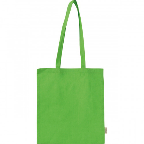 Torba bawełniana z długimi uszami 180g/m2 z materiałów z recyklingu GLEN Jasnozielony 6469829 (2)