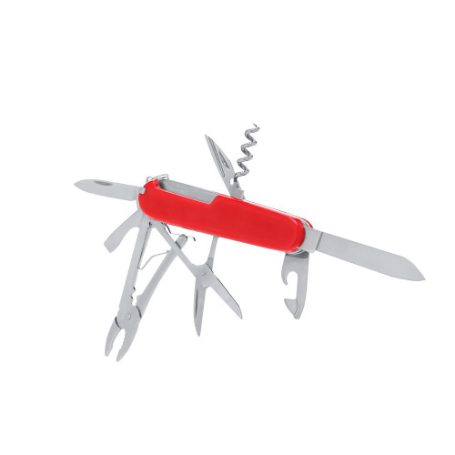 Narzędzie wielofunkcyjne, scyzoryk, 15 funkcji Czerwony VA369-05 