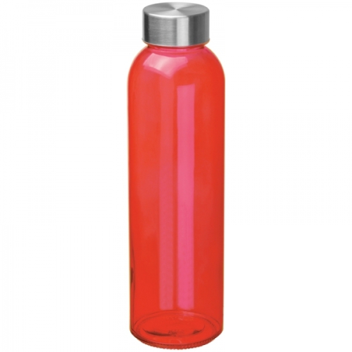 Butelka szklana INDIANAPOLIS czerwony 139405 
