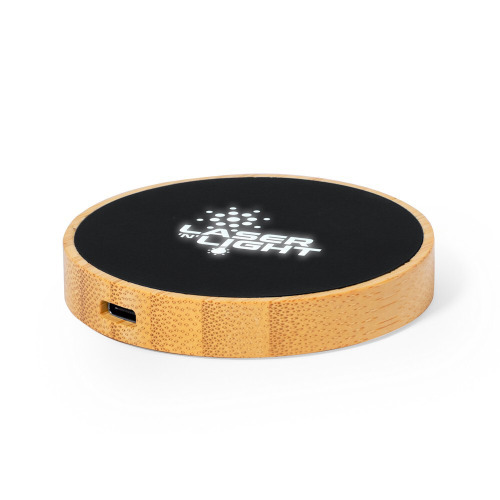 Bambusowa ładowarka bezprzewodowa 15W Neutralny V1339-00 (5)