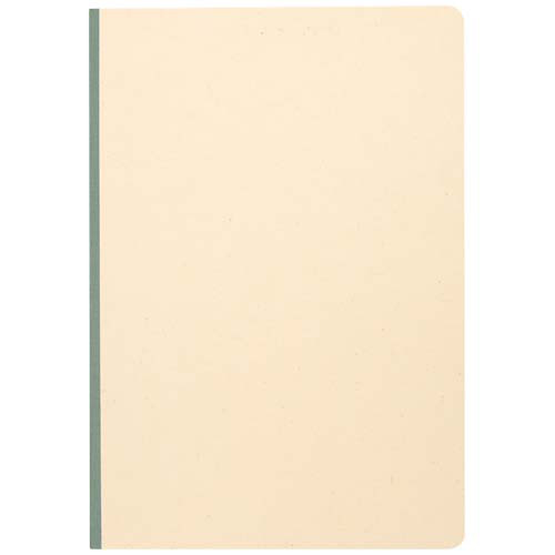 Liliana notatnik A5 z trzciny cukrowej z miękką okładką z RPET Zielony melanż 10612561 (2)