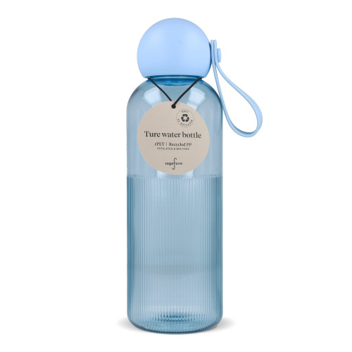 Sagaform Ture butelka na wodę 600 ml Transparentny / jasnoniebieski LT52056-N0412 