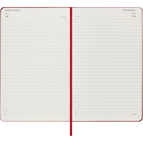 Kalendarz MOLESKINE czerwony VM394-05/2024 (3)