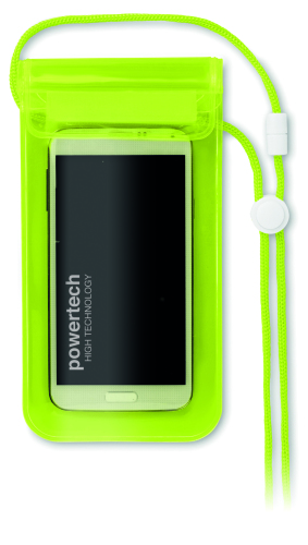 Wodoodporne etui na smartfon przezroczysty zielony MO8782-24 (2)