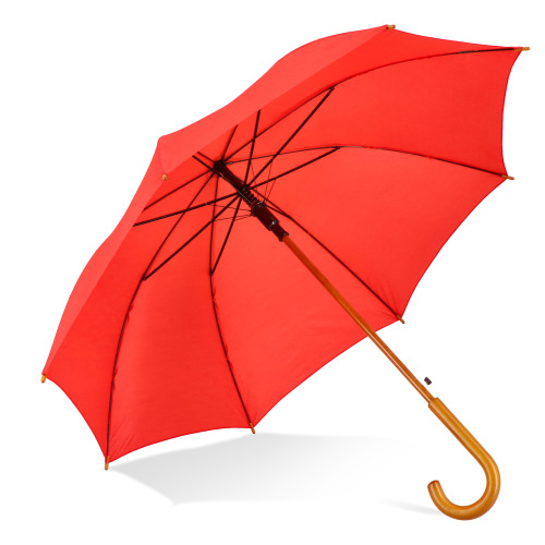 Aran 190T poliester 23" parasol z uchwytem otwierany automatycznie Czerwony LT97118-N0021 (2)