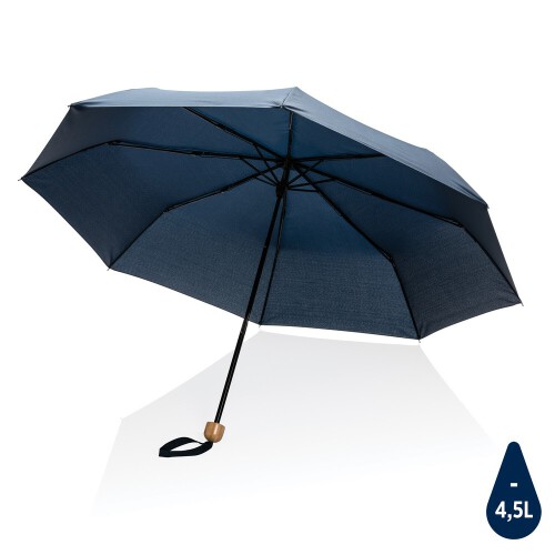 Mały bambusowy parasol 20.5" Impact AWARE rPET niebieski P850.575 