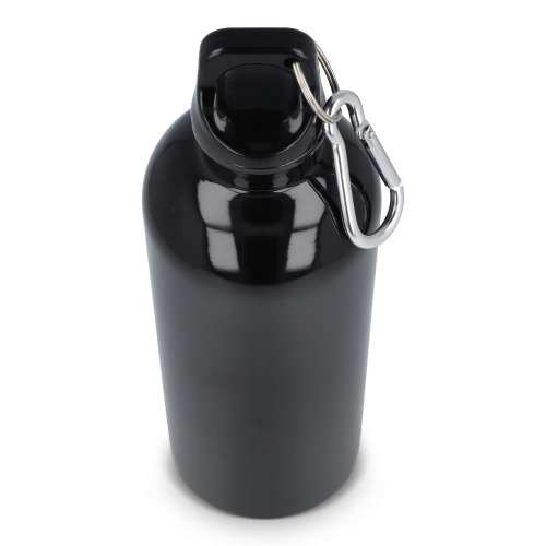 Butelka jednościenna ze stali nierdzewnej pochodzącej z recyklingu, 500 ml Czarny LT98693-N0002 (6)