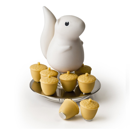 Stojak na magnesy Wiewiórka Biały QL10097-WH 