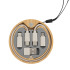 Kabel 4w1 w drewnianej obudowie, LH-ZM01 Beżowy EG059313 (1) thumbnail