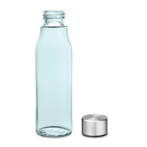 Szklana butelka 500 ml przezroczysty niebieski MO6210-23 (2)